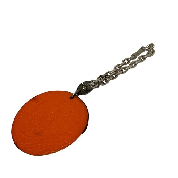 Auth HERMES Fruit Bag Charm - Orange Green Silver Leather Hardware None - Picture 6 of 6